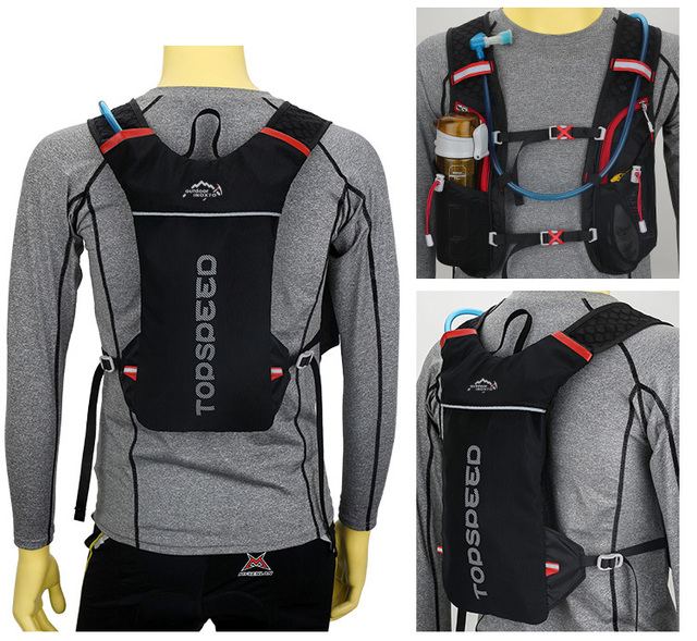 Nowa oddychająca koszulka INOXTO Trail Bag bez rękawów - lekki plecak do biegania dla mężczyzn i kobiet - Wianko - 22