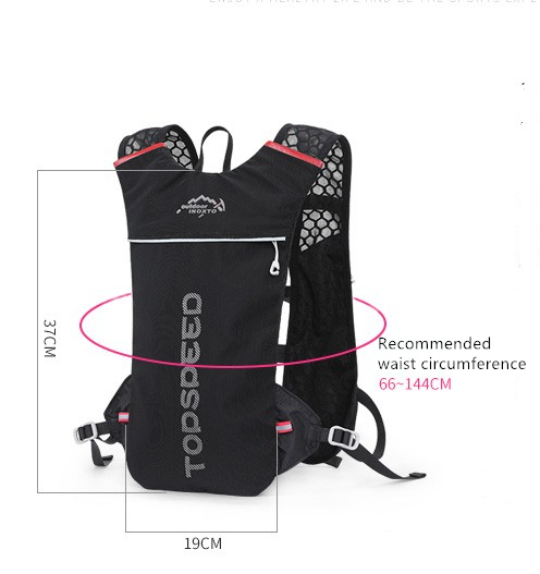Nowa oddychająca koszulka INOXTO Trail Bag bez rękawów - lekki plecak do biegania dla mężczyzn i kobiet - Wianko - 4