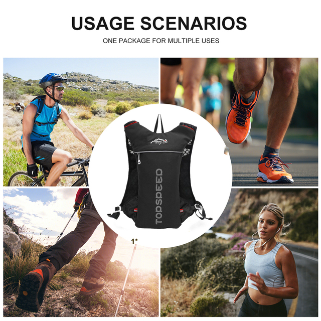 Nowa oddychająca koszulka INOXTO Trail Bag bez rękawów - lekki plecak do biegania dla mężczyzn i kobiet - Wianko - 1