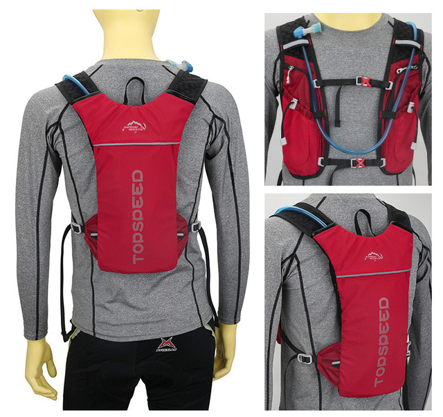 Nowa oddychająca koszulka INOXTO Trail Bag bez rękawów - lekki plecak do biegania dla mężczyzn i kobiet - Wianko - 21