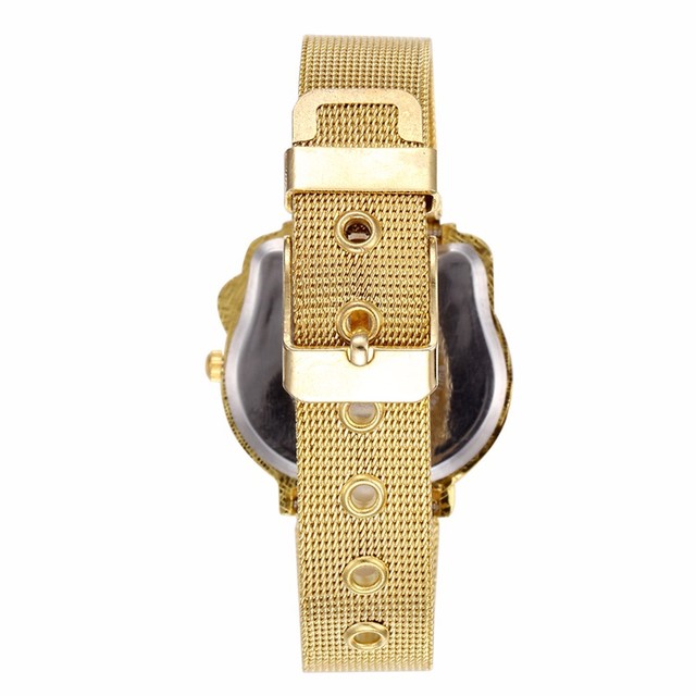 Zegarek damski srebrny z paskiem ze stali nierdzewnej i kryształowym wykończeniem - Wianko - 10
