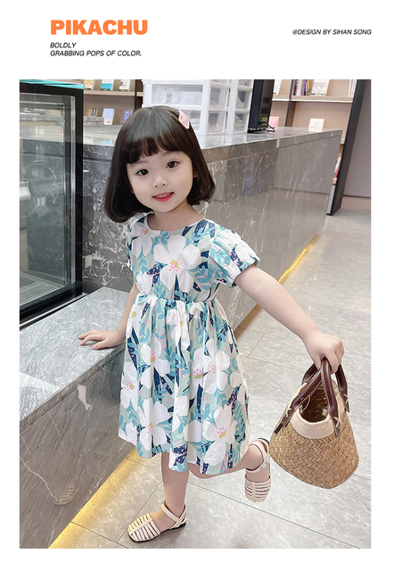 Nowoczesne sukienki letnie dla dziewczynek - moda z Korei! - Wianko - 4