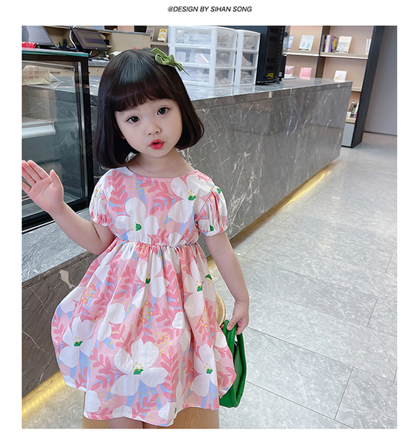 Nowoczesne sukienki letnie dla dziewczynek - moda z Korei! - Wianko - 9