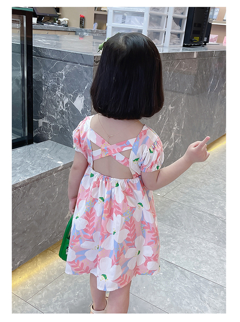 Nowoczesne sukienki letnie dla dziewczynek - moda z Korei! - Wianko - 7