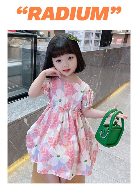 Nowoczesne sukienki letnie dla dziewczynek - moda z Korei! - Wianko - 10