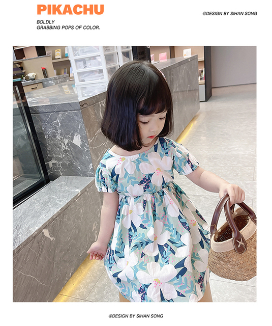 Nowoczesne sukienki letnie dla dziewczynek - moda z Korei! - Wianko - 5