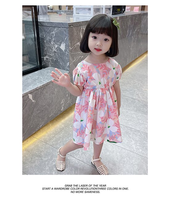 Nowoczesne sukienki letnie dla dziewczynek - moda z Korei! - Wianko - 6