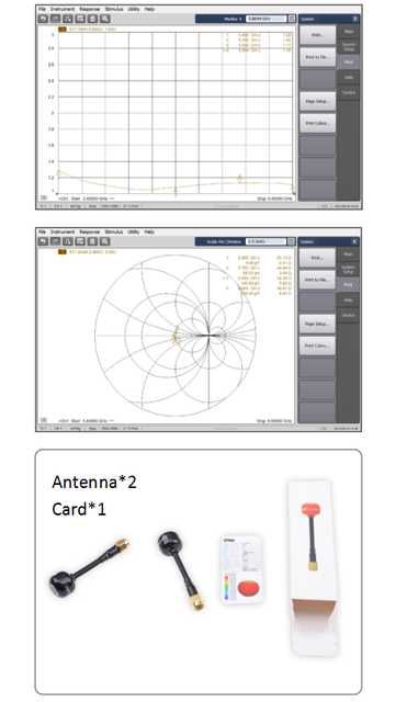 PandaRC 5.8G antena PC + ABS - 2 sztuki, trwała obudowa, odporna na wysoką temperaturę - do dronów RC Racing - Wianko - 6