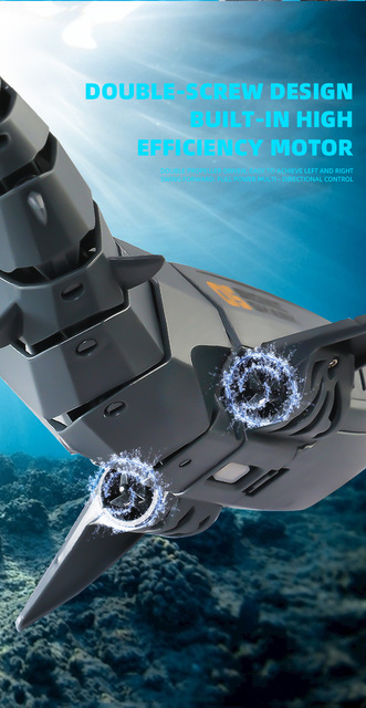 Zabawkowy rekin pilot RC do wanienki/basenu dla dzieci - Funny Squirt, fajne zwierzę roboty elektryczne - Wianko - 5