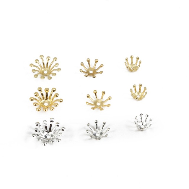 20 sztuk złoto/srebro metalowe koraliki Spacer koraliki stopu cynku do biżuterii DIY - Wianko - 3