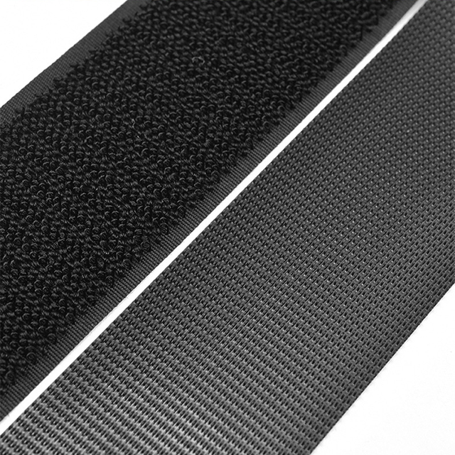 Taśma mocująca Velcros czarno-biała wysokiej jakości, samoprzylepny hak i rzep, szerokość 20-100mm - Wianko - 6