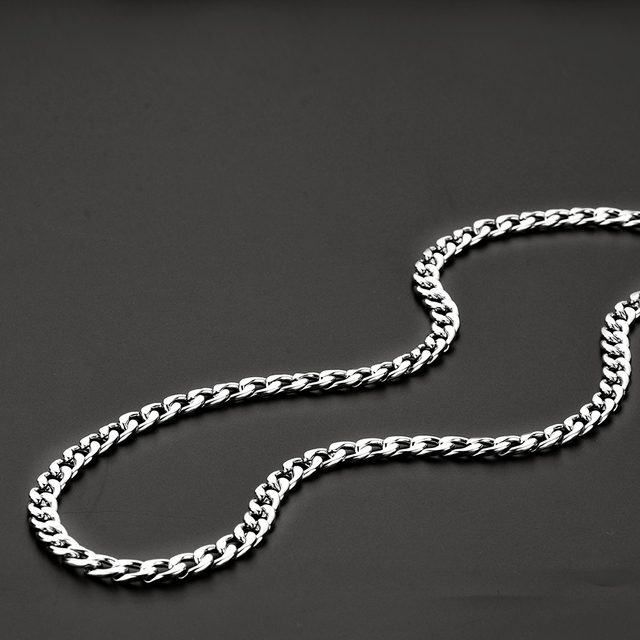 Zestaw biżuterii z szerokim (8 mm) stalowym łańcuchem, wykonany ze stali nierdzewnej - modny dodatek w stylu Hip Hop dla mężczyzn (nowość) - Wianko - 2
