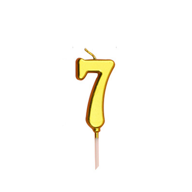 Liczbowe Happy świeczki na tort urodzinowy z elementami dekoracyjnymi - zestaw 0-9 - Wianko - 2