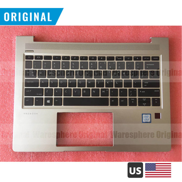 Nowe oryginalne podparcie dłoni dla HP Probook 13 430 G6 - górna pokrywa, niepodświetlana klawiatura L44548-001, srebrne - Wianko - 1