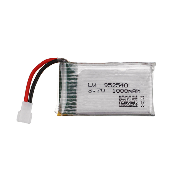 Bateria Lipo 3.7V 1000mAh 25c do Syma X5 X5C X5C-1 X5S X5SW X5SC V931 H5C CX-30 CX-30W Quadcopter Drone - Część zamienna 952540 - Wianko - 2