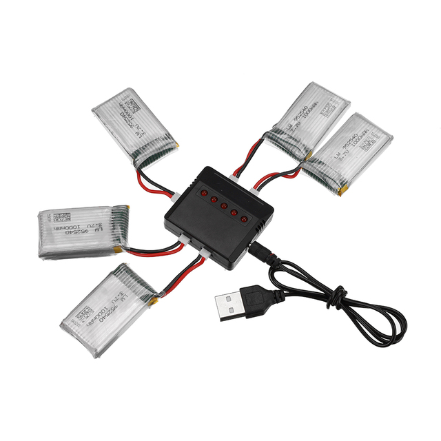 Bateria Lipo 3.7V 1000mAh 25c do Syma X5 X5C X5C-1 X5S X5SW X5SC V931 H5C CX-30 CX-30W Quadcopter Drone - Część zamienna 952540 - Wianko - 1