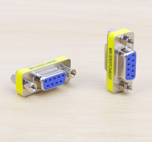 Adapter zmieniający płeć RS232 DB9 kobieta do kobiety, 5 sztuk - Wianko - 4