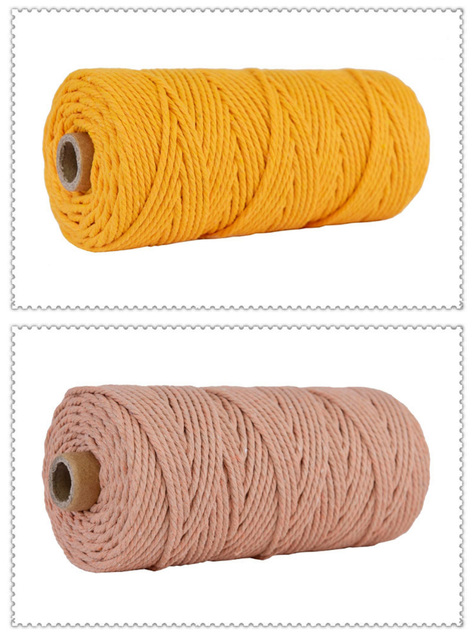 Bawełniana lina DIY o grubości 3mm, ręcznie tkana, w różnych kolorach, do robienia futerkowych dodatków, norek, pluszowych projektów, szydełkowania i dziergania - Wianko - 10