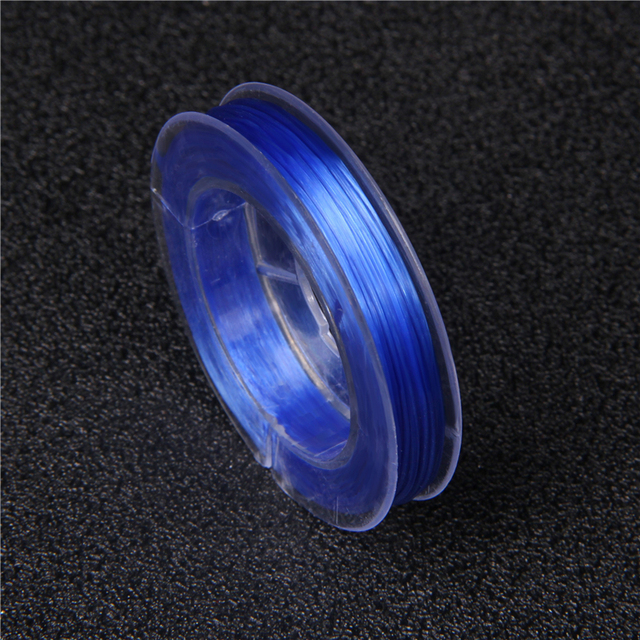 Czerwony, niebieski, czarny sznurek elastyczny z kryształami - 0.8mm x 10m - Wianko - 7