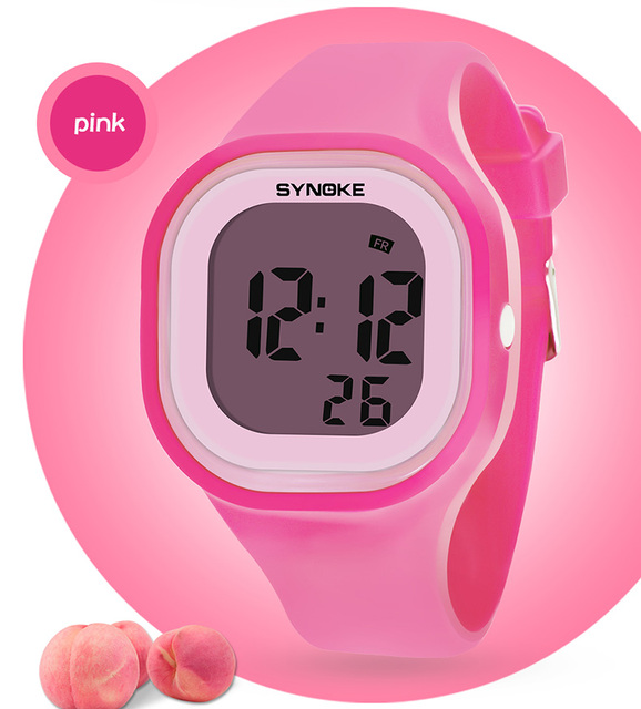 Zegarek dziecięcy SYNOKE z alarmem, z diodami LED i cyfrowym wyświetlaczem, wodoodporny - Wianko - 17