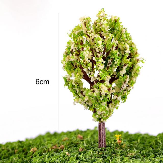 Figurka miniaturowego drzewa z żywicy - DIY, krajobraz, wystrój ogrodu - Wianko - 3