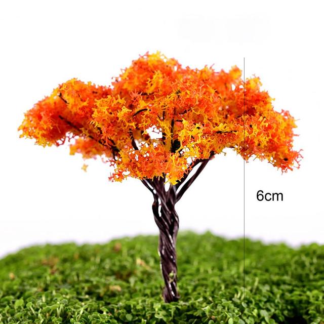 Figurka miniaturowego drzewa z żywicy - DIY, krajobraz, wystrój ogrodu - Wianko - 2