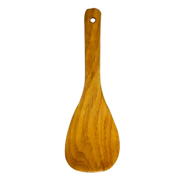 Zestaw 4 sztuk drewnianych przyborów do gotowania: szpatułka, łyżka, łopatka i naczynie kuchenne z bambusa - Wianko - 10