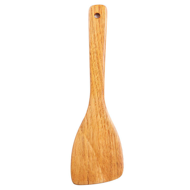 Zestaw 4 sztuk drewnianych przyborów do gotowania: szpatułka, łyżka, łopatka i naczynie kuchenne z bambusa - Wianko - 11