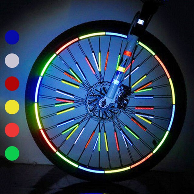 Rower górski z dekoracyjną lampą na szprychy z okładami kolorowej opony - Wianko - 8