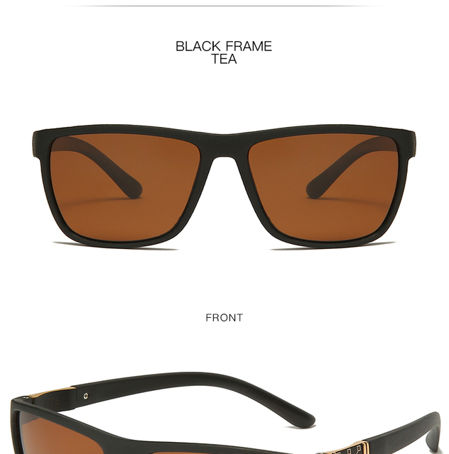 Okulary przeciwsłoneczne Polaroid Men Square Tr90 polaryzacyjne, elastyczne i sportowe - Wianko - 28