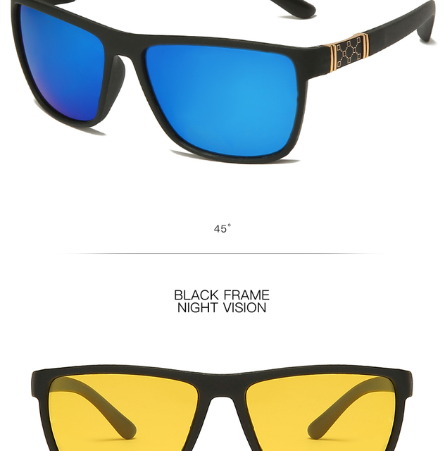 Okulary przeciwsłoneczne Polaroid Men Square Tr90 polaryzacyjne, elastyczne i sportowe - Wianko - 26