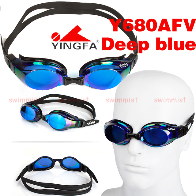Profesjonalne okulary pływackie YINGFA Y680AFV z przeciwmgielną ochroną UV, kolor czarny niebieski pomarańczowy żółty - Wianko - 6