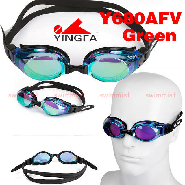 Profesjonalne okulary pływackie YINGFA Y680AFV z przeciwmgielną ochroną UV, kolor czarny niebieski pomarańczowy żółty - Wianko - 8