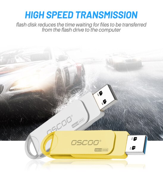 OSCOO klucz pamięci USB metalowy pióro jazdy USB 3.0 16GB/32GB/64GB - Wianko - 5