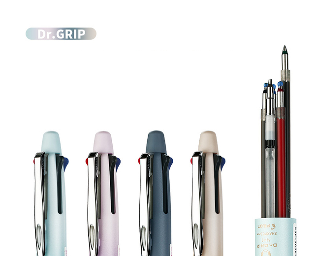 Pilot Dr.Grip 4 + 1 - Multikolorowy długopis automatyczny, 0.3mm, wielofunkcyjny, biurowy i szkolny - Wianko - 7