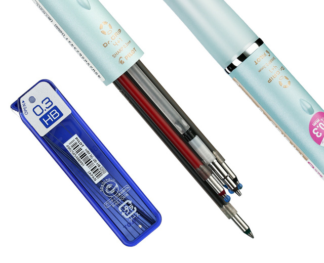 Pilot Dr.Grip 4 + 1 - Multikolorowy długopis automatyczny, 0.3mm, wielofunkcyjny, biurowy i szkolny - Wianko - 4