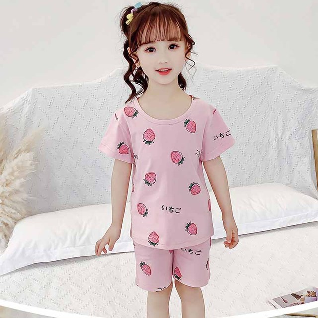 Komplet piżam dziecięcych dziewczęcych 2021 - nowa wersja letnich ubrań koreańskich usług domowych dla dużych dzieci - odzież klimatyzowana - Wianko - 3