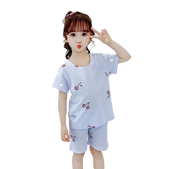 Komplet piżam dziecięcych dziewczęcych 2021 - nowa wersja letnich ubrań koreańskich usług domowych dla dużych dzieci - odzież klimatyzowana - Wianko - 6