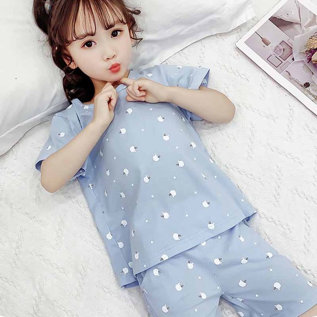 Komplet piżam dziecięcych dziewczęcych 2021 - nowa wersja letnich ubrań koreańskich usług domowych dla dużych dzieci - odzież klimatyzowana - Wianko - 5