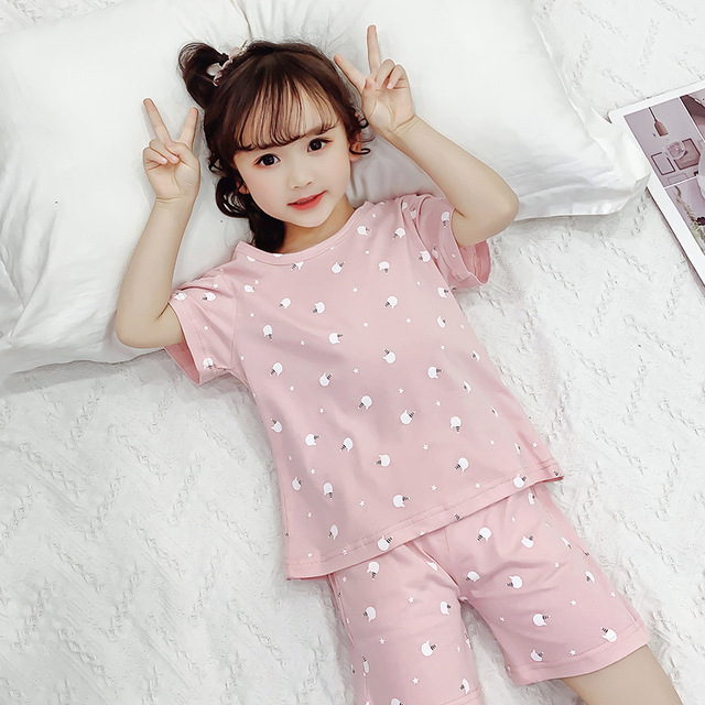 Komplet piżam dziecięcych dziewczęcych 2021 - nowa wersja letnich ubrań koreańskich usług domowych dla dużych dzieci - odzież klimatyzowana - Wianko - 7