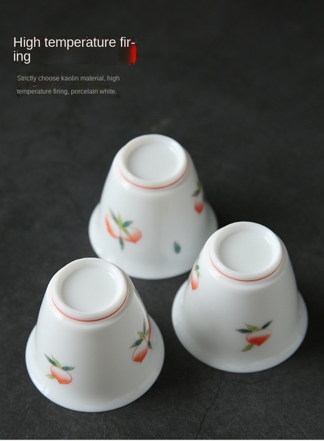 Zestaw do degustacji herbaty z białej porcelany ręcznie rysowany, długowieczny, mistrzowski puchar ceramiczny - Wianko - 14