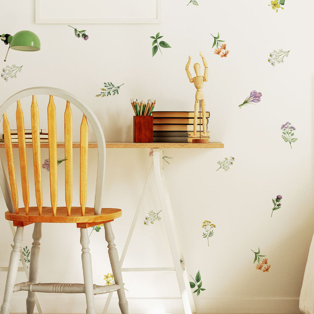 Tutaj jest finalna wersja tytułu, dopracowana zgodnie z wytycznymi:Naklejki ścienne Tofok DIY - elegancki bukiet kwiatów roślinnych. Stylowa dekoracja Nordic Ins dla dzieci. Mural pokoju tapety - Wianko - 16