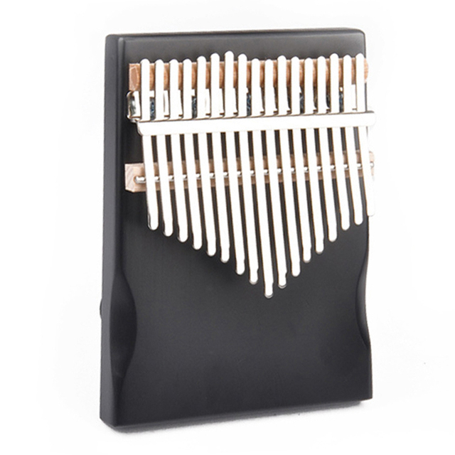 Kalimba czarny akordeon drewniany instrument muzyczny 17 klawiszy z narzędziem ochrony klawiatury - Calimba początkujący - Wianko - 3