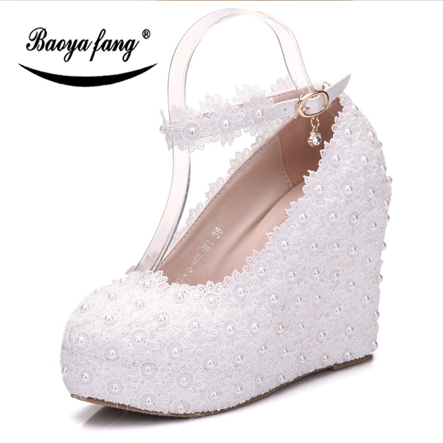 Białe buty ślubne sandały damskie z wysokim obcasem i kryształkami - Wianko - 21