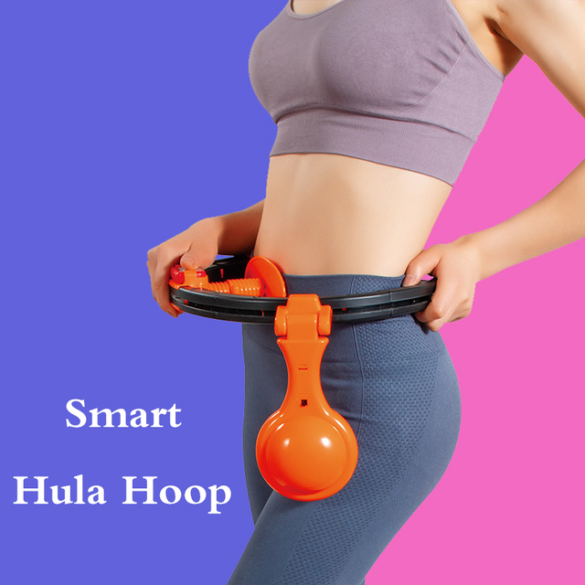 Inteligentne hula hoop Fitness - leniwe zliczanie obrotów, waga treningowa do siłowni domowej - Wianko - 4