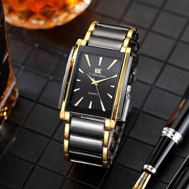 Męski zegarek kwarcowy z modnym designem, wykonany ze stali nierdzewnej, marki Top 2021 - Wianko - 5