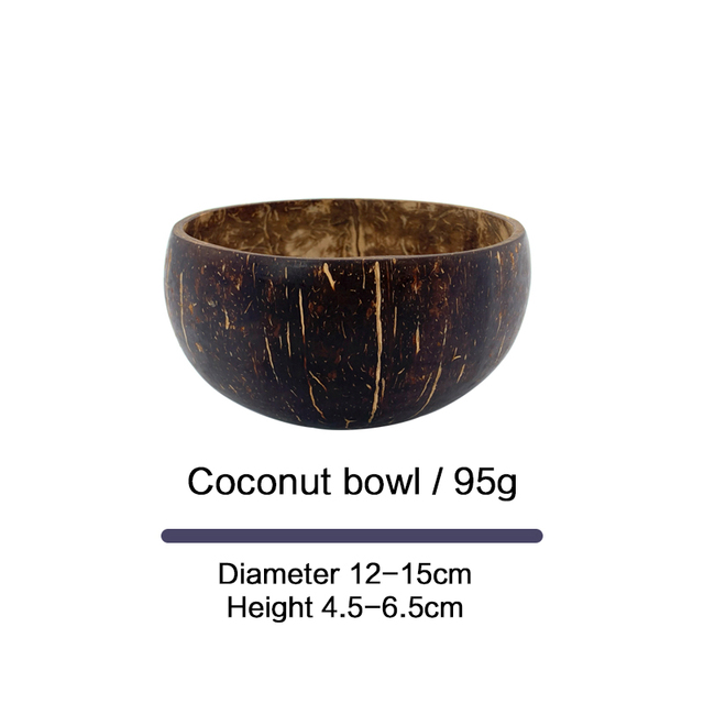 Lato: Naturalne miski kokosowe dekoracyjne z zestawem obiadowym, idealne na sałatkę i zupę - Wianko - 15