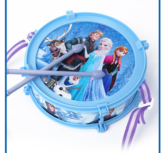 Disney Frozen Kreskówki Bębny Zabawki Instrumenty Muzyczne - Wianko - 7