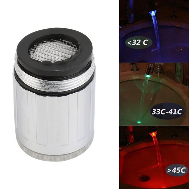 Luminous dyza ze zmieniajacym kolor kranem LED do wody oszczedzajacy wode do kuchni i lazienki - Wianko - 2