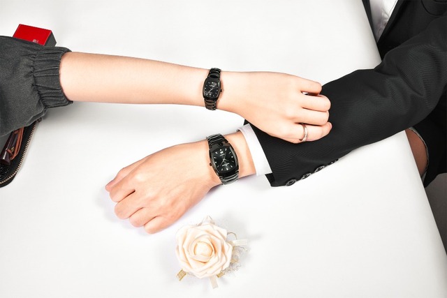 Zegarek kwarcowy luksusowej pary wodoodporny sukienka dla mężczyzn i kobiet - Wianko - 15
